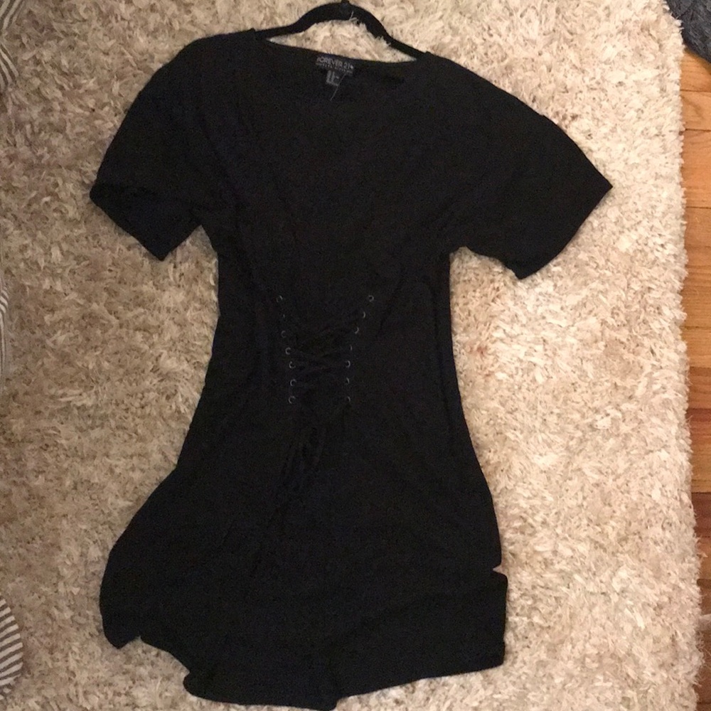 Lace up dress